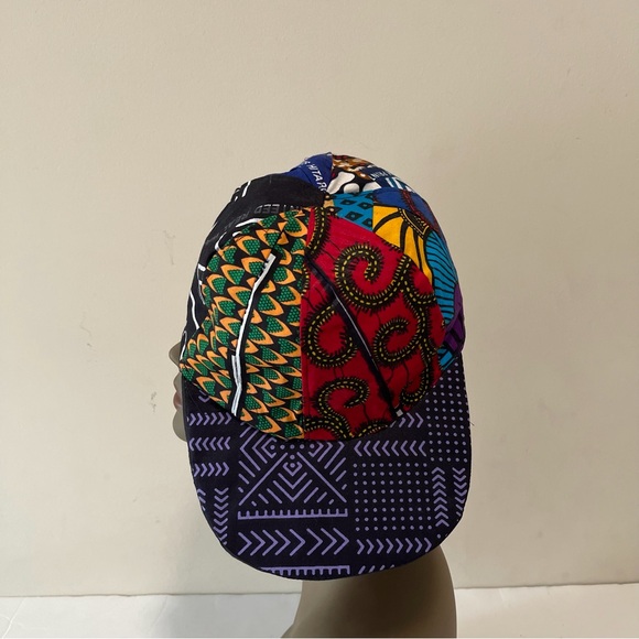 African Print Ankara Handmade Multicolor Bohemian Patchwork Baseball Cap - Picture 7 of 8